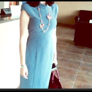 Bottega Veneta Slate Blue Sheath Dress